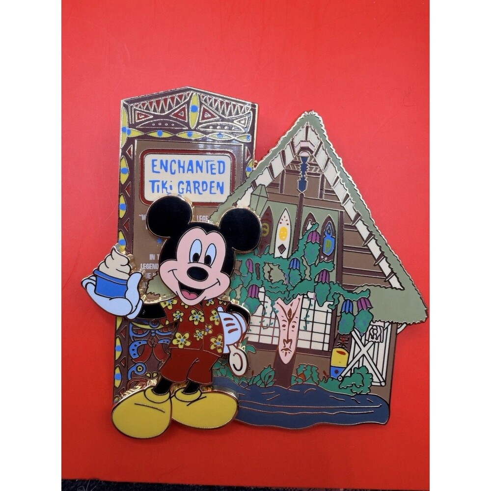 Disney Pin LE 500 Pinbassador Mickey Jumbo Enchanted Tiki Artist Choice